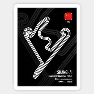 Shanghai Race Track (B&W) Sticker